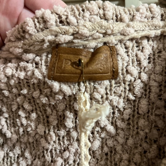 POL Women's Textured Tan Cowl Neck Sweater - Picture 3 of 4